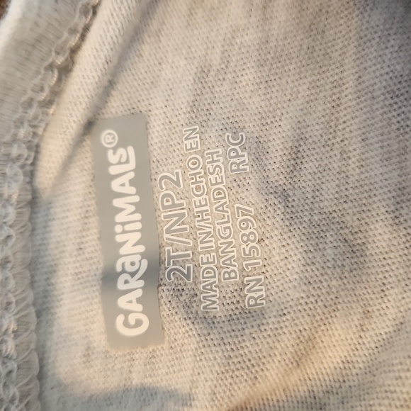 Garanimals Flamingo Best Friends short sleeve crew neck gray toddler t-shirt - Picture 4 of 4